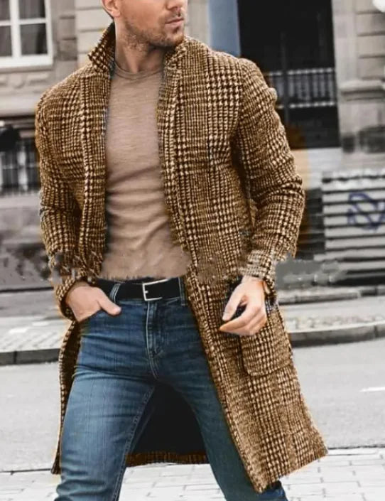 Men's Autumn And Winter Woolen Coat