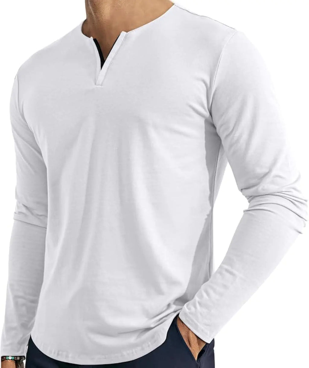 Dokotoo  V Neck Long Sleeve Shirts