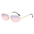 Square Frameless Sunglasses for Women - Trendy Style