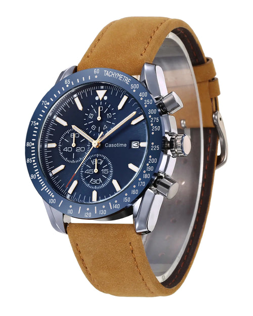 Casotime Mens Leather Watches