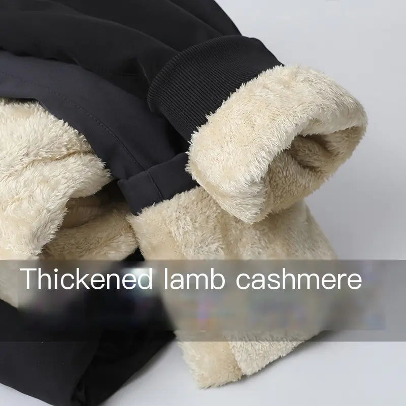 Men's Plus Size Thick Fleece Winter Pants