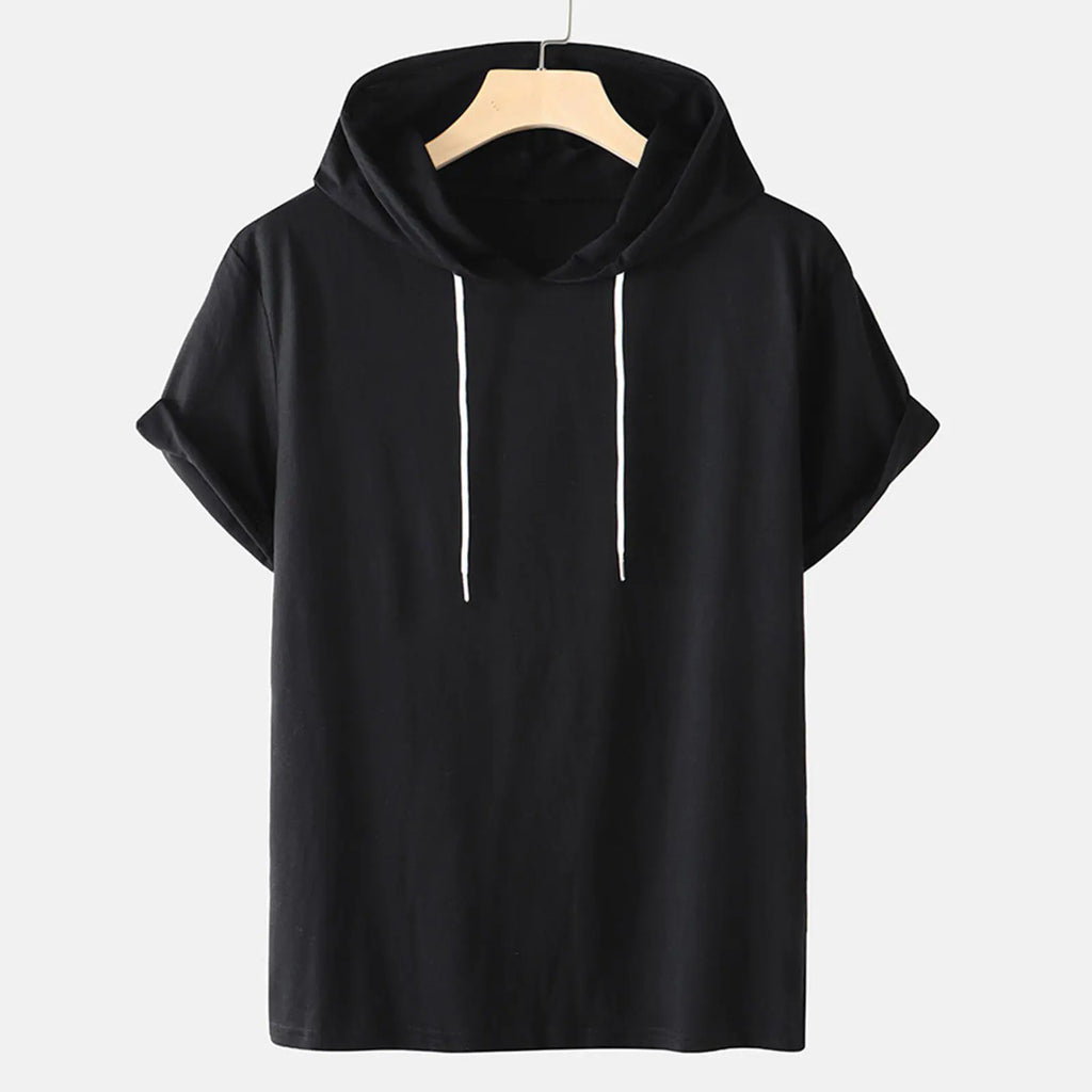 Hooded T-Shirts with Drawstring