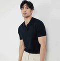 Classic Knit Lapel Polo Shirt for Men