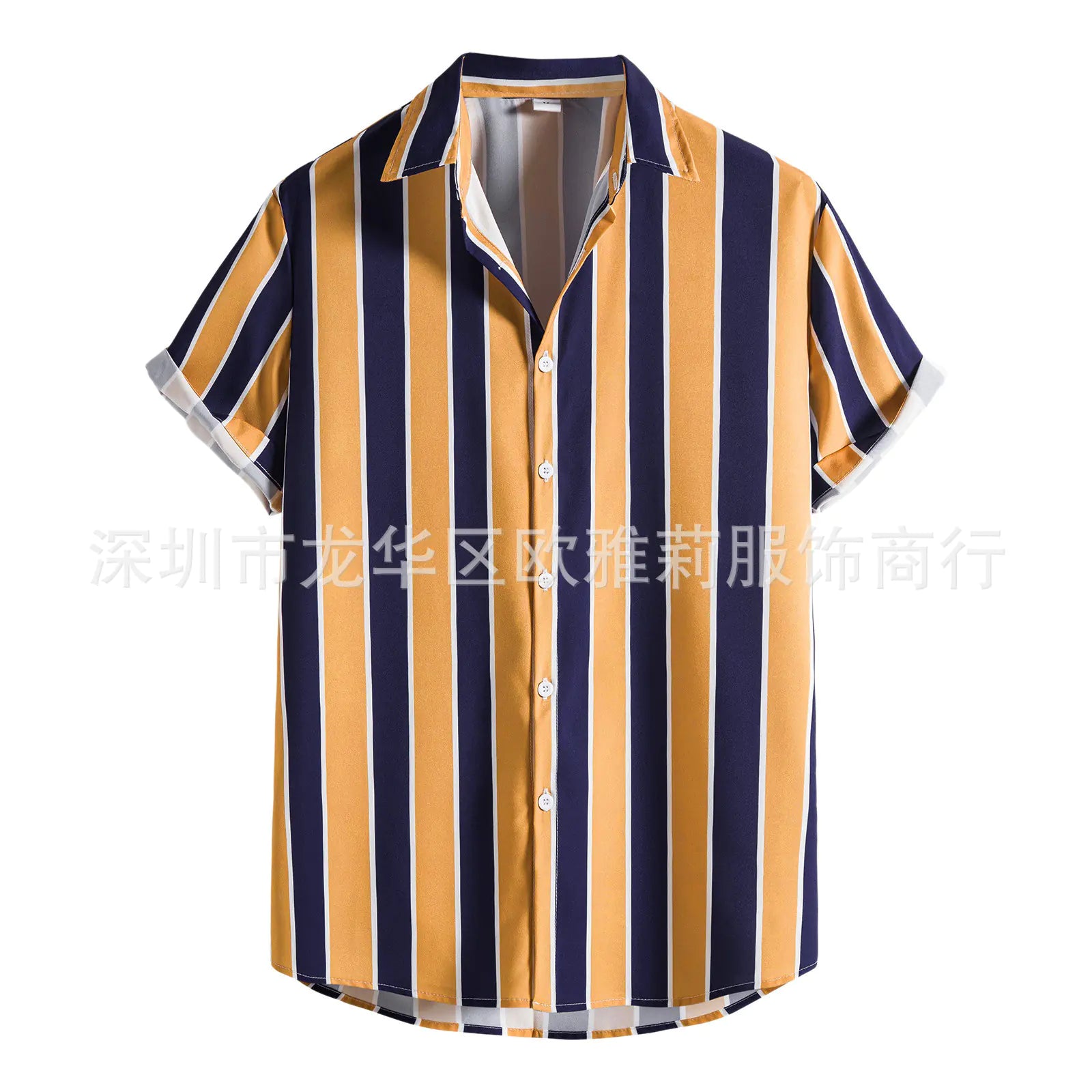 Men's Linen Button-Down Short Sleeve Shirt 2022
