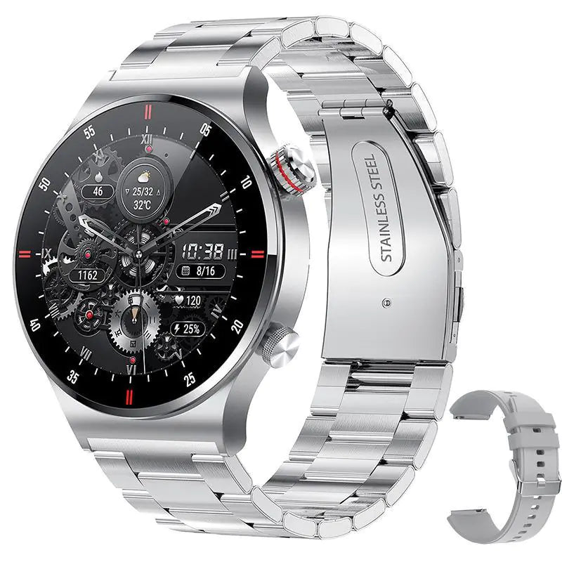 QW33 Smart Watch with ECG, PPG, Music, and Pedometer