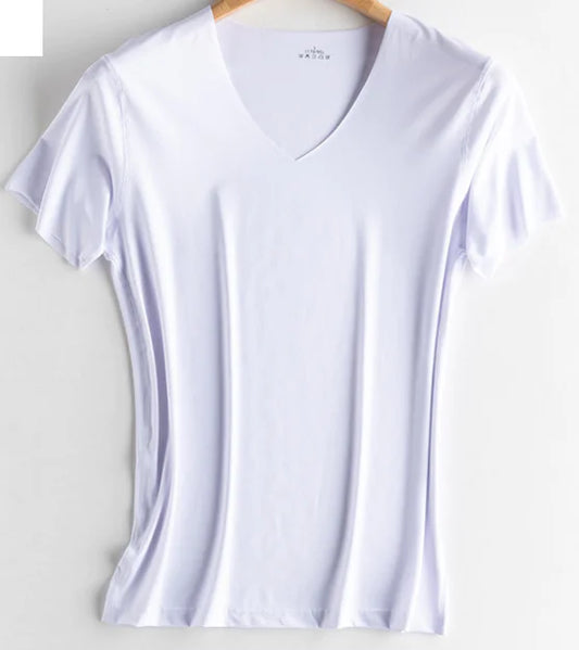 Ice Silk Seamless Quick Dry Short Sleeve T-Shirt