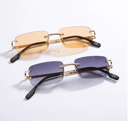 Square Frameless Sunglasses for Women - Trendy Style