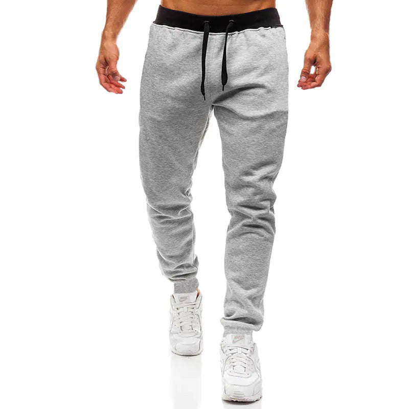 Men's Plus Size Solid Color Casual Sports Pants