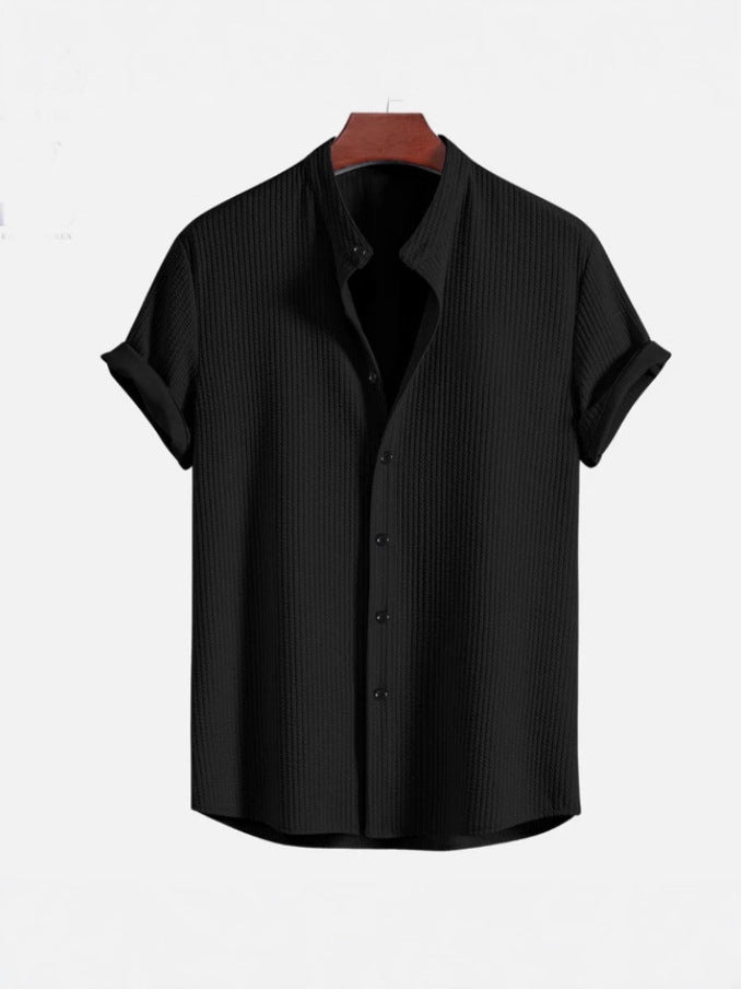 Mens Corduroy Short Sleeve Shirt