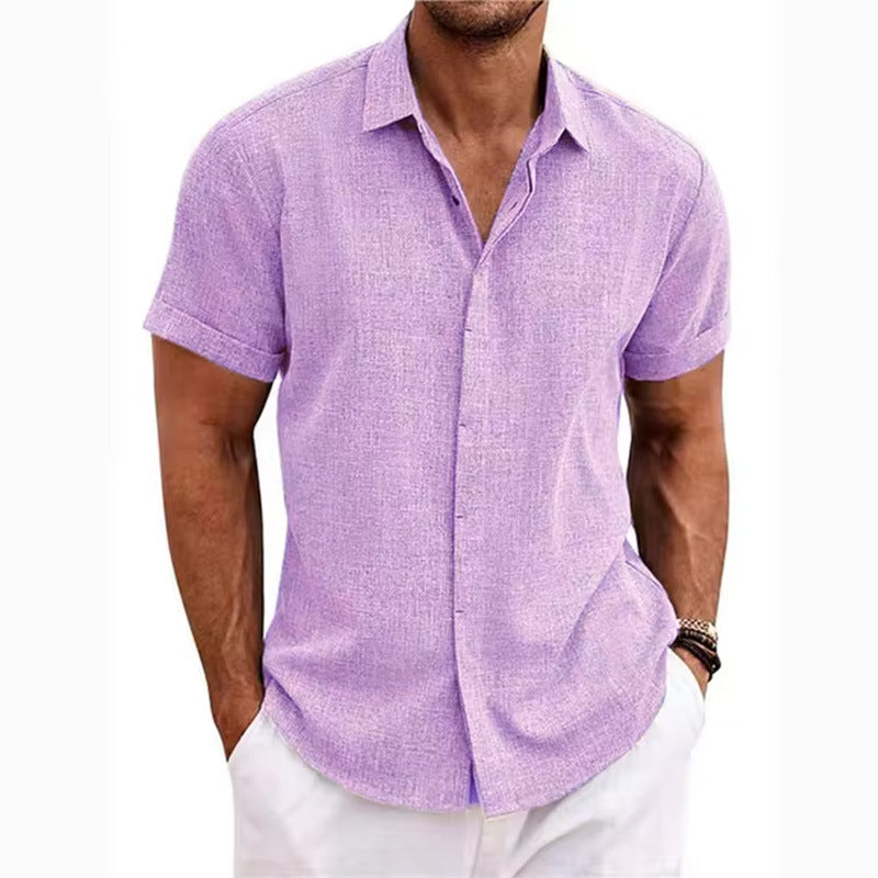 Linen Short-Sleeved Shirt