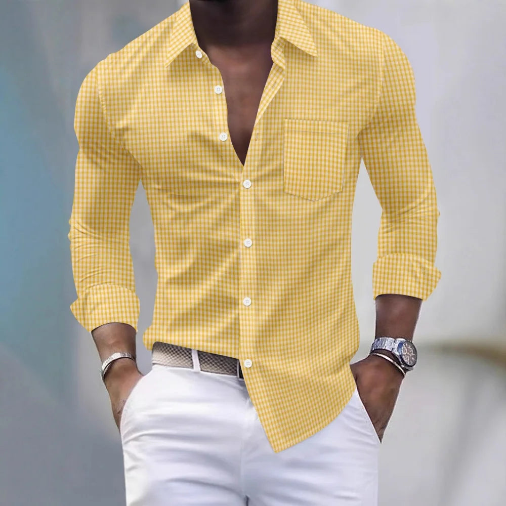 Spring Casual Turn-down Collar Shirts