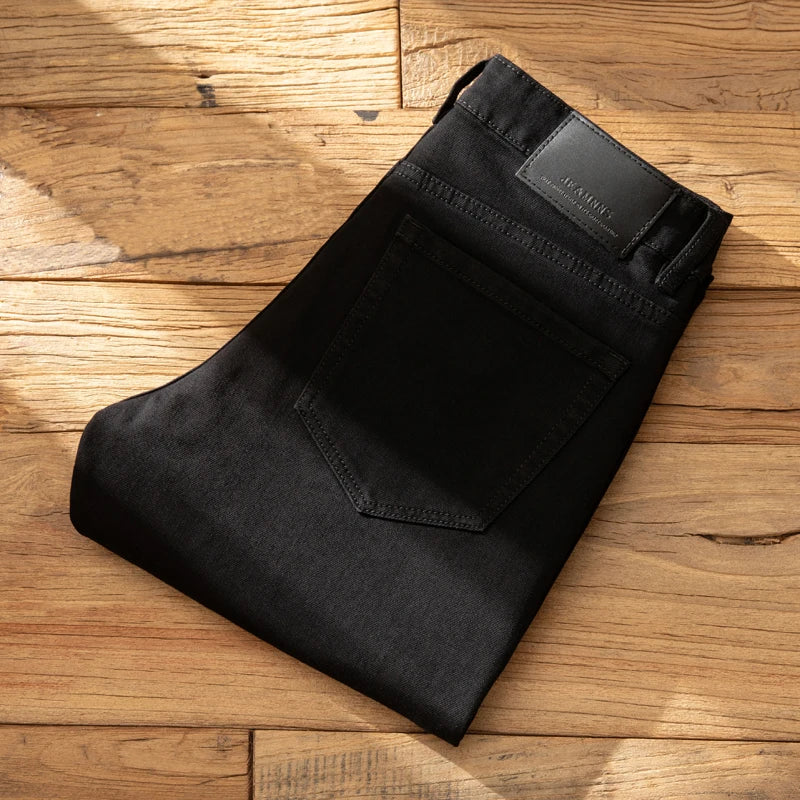 Straight Casual Pencil Straight Stretch Denim Trousers