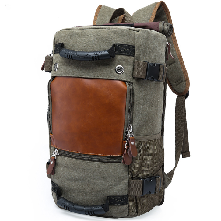 Large Capacity Canvas Backpack for Travel and Leisure