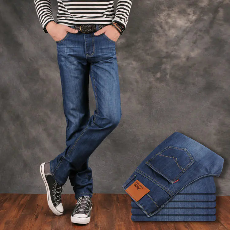 Men's Slim Fit Straight Leg Denim Jeans