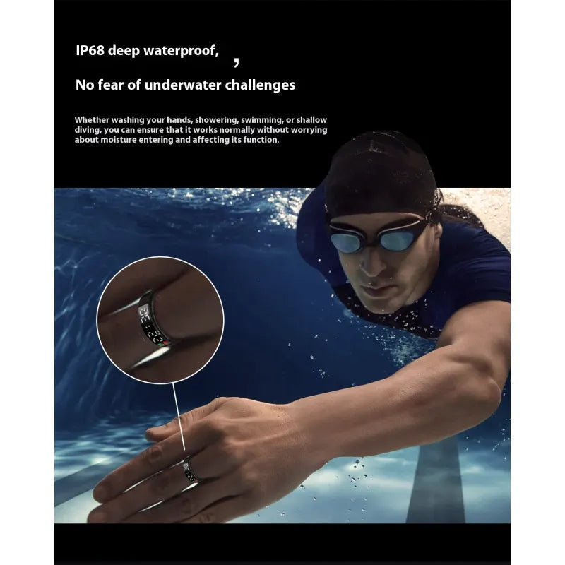 Smart Ring With Display Screen Touch Flip Smart Finger