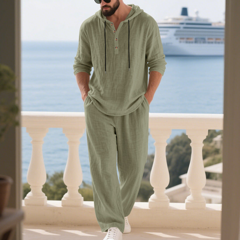Casual long-sleeve pants set