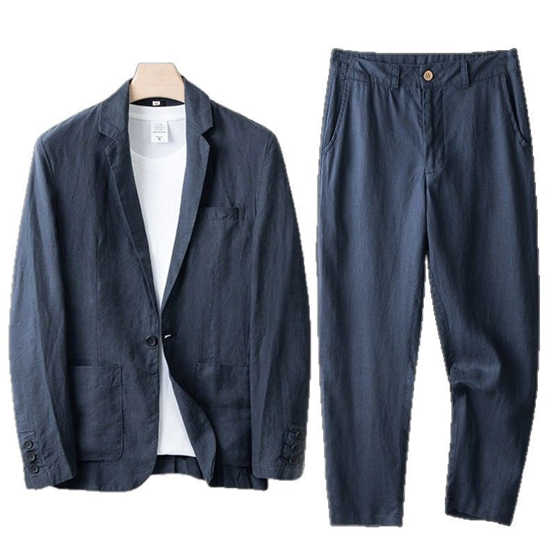 Men's Linen Blend Summer Suit Jacket