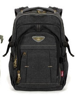 Large Capacity Canvas Travel Backpack for Men & Women