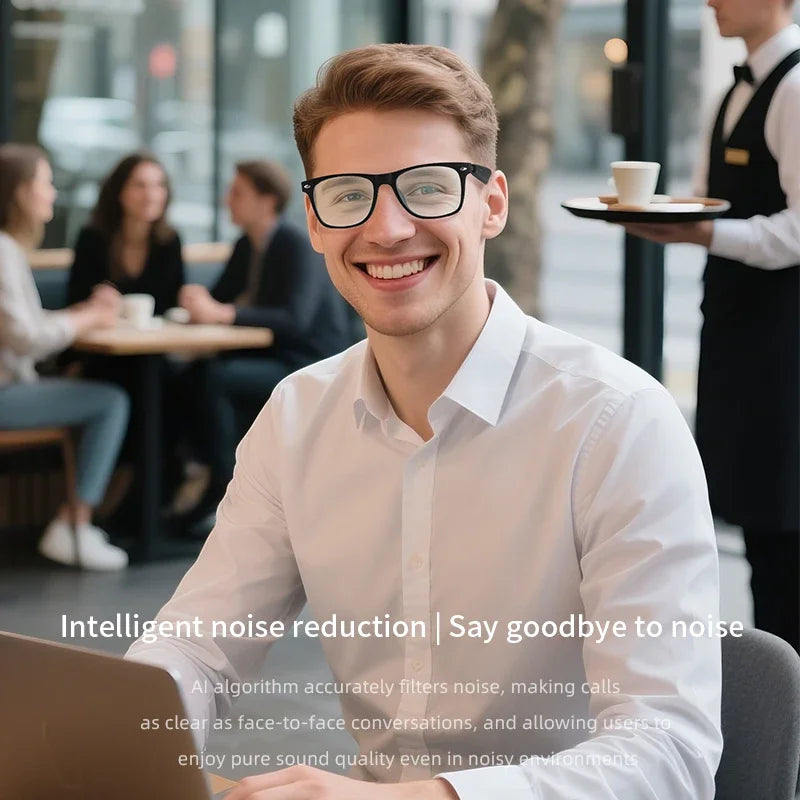 Smart Glasses AI Intelligent Real-time Translation Bluetooth 6.0 Sunglasses Outdoor Sport Earphone Calling Music Eyeglasses