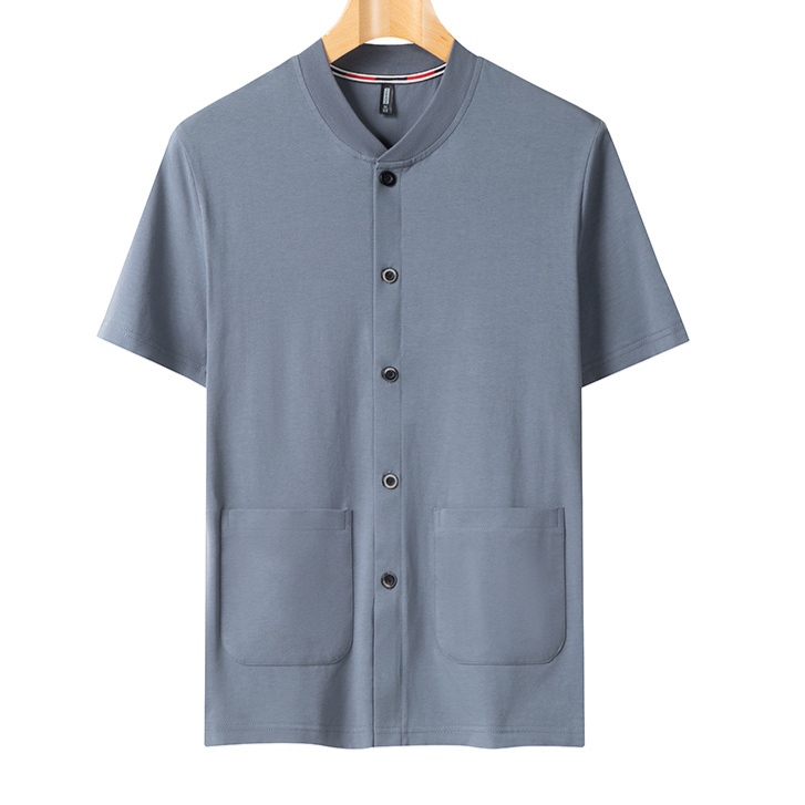 Mens Pure Cotton Short Sleeve Cardigan