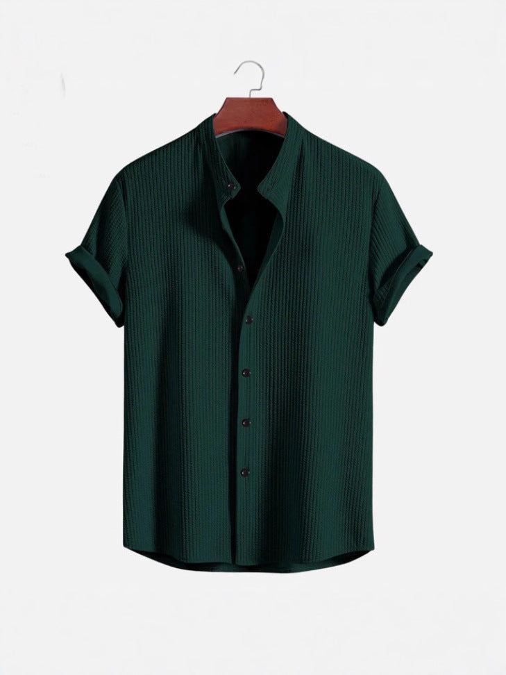 Mens Corduroy Short Sleeve Shirt