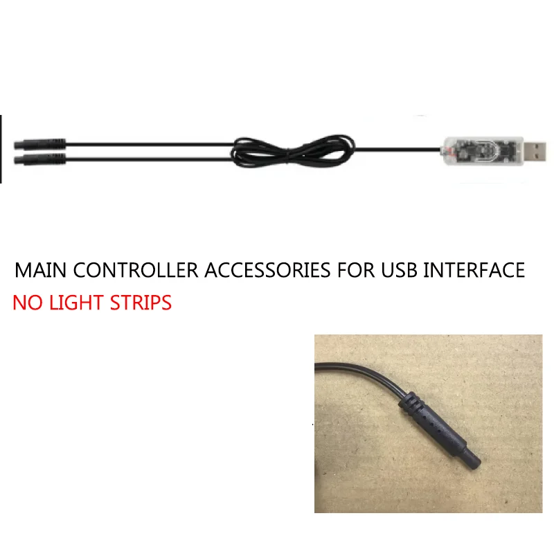 LED Skylight Car Sunroof Ambient Lights Symphony RGB Interior Acrylic Strip USB LED Decoration Atmosphere Lamp Dashboard 110cm