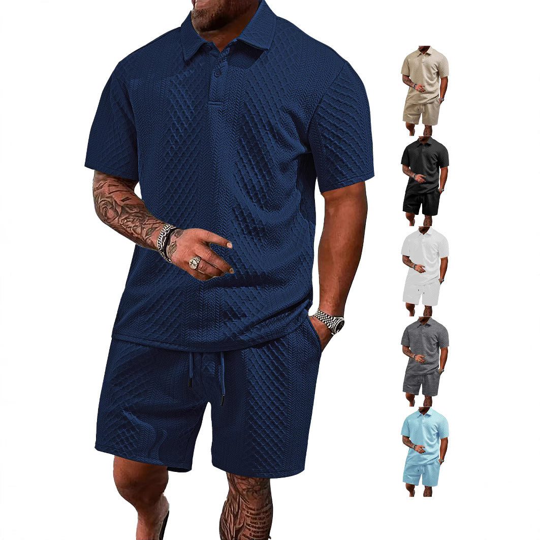 Men's casual short-sleeved suit