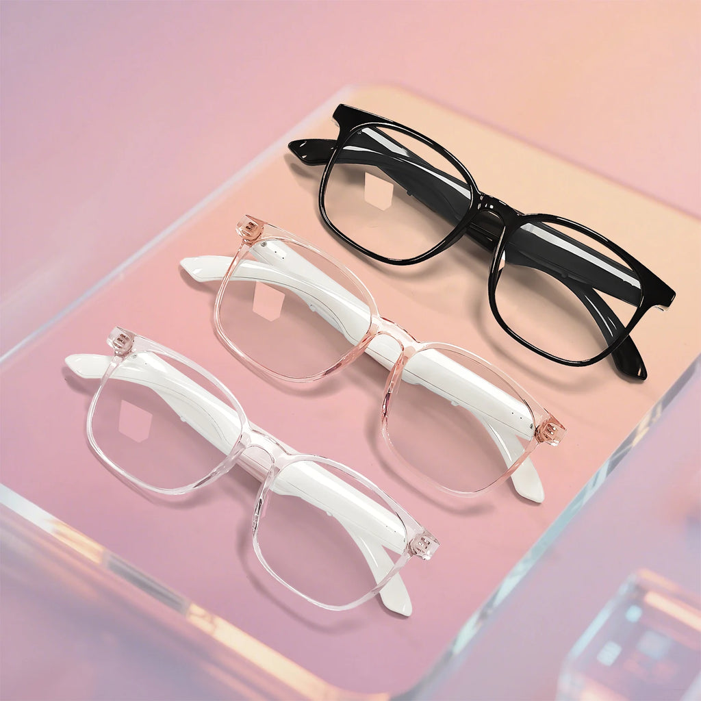 2025 AI Intelligent Language Translation Glasses Bluetooth Call Earphones Smart Glasses Travel Men Women Anti-Blue Light Glasses