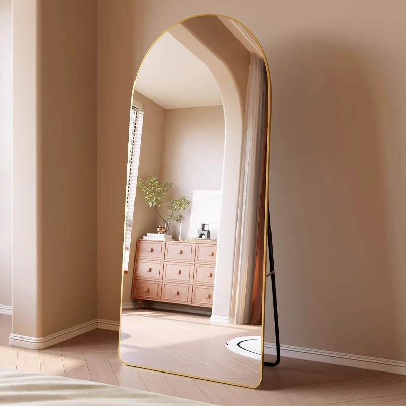 Arched Metal Dressing Mirror