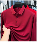High End Long Sleeved T-shirt, Autumn New Product, Men's Polo Shirt, Middle-aged Base Top
