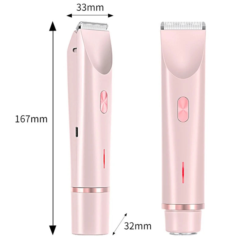 Woman Double Head Electric Shaver Dual Purpose Female Razor Body Epilator Leg Underarm Bikini Electric Hair Remover Trimmer