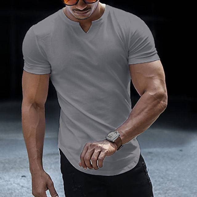 V-neck Men's Casual T-shirt