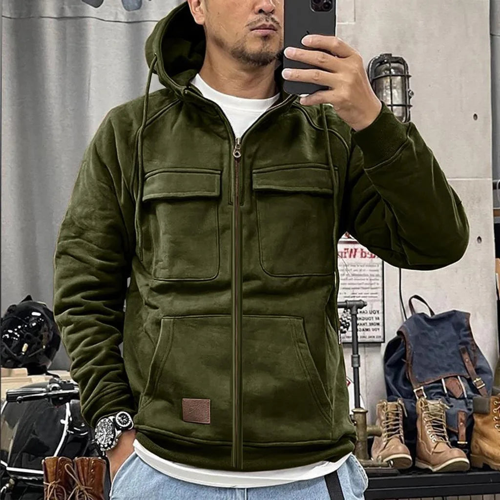 Autumn and Winter Zipper Hoodie