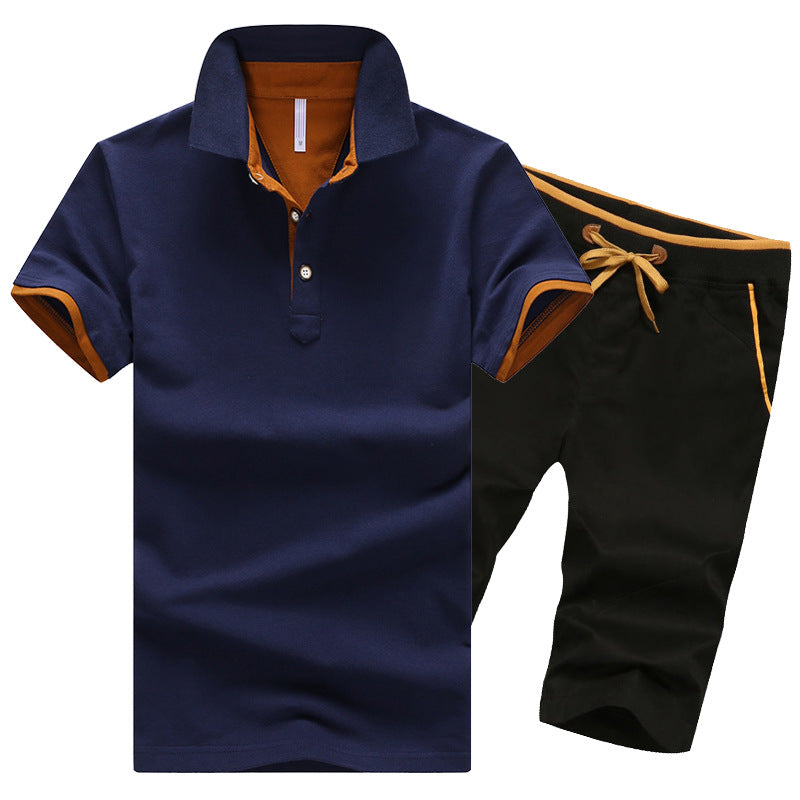 Men's Cotton Polo Shirt and Shorts