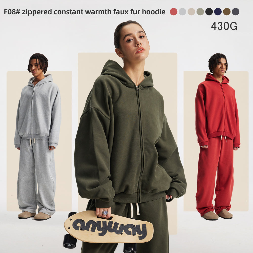 Fleece Lined Hooded Mens Sweatshirt