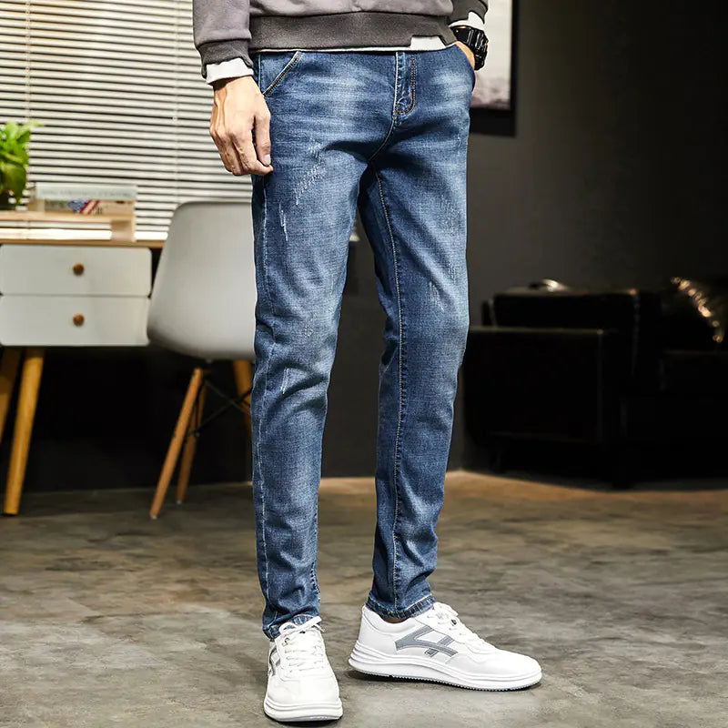 Men's Slim Fit Ripped Jeans