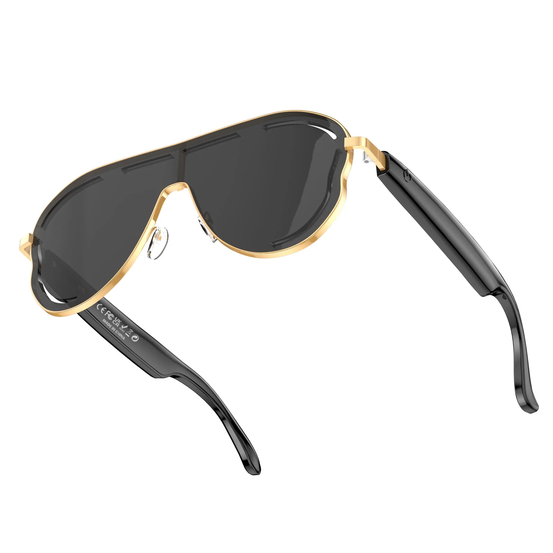 AI Smart Glasses RealTime Translation Bluetooth Sunglasses Hands-Free Call Music Voice Control Gradient Lens for Travel Business