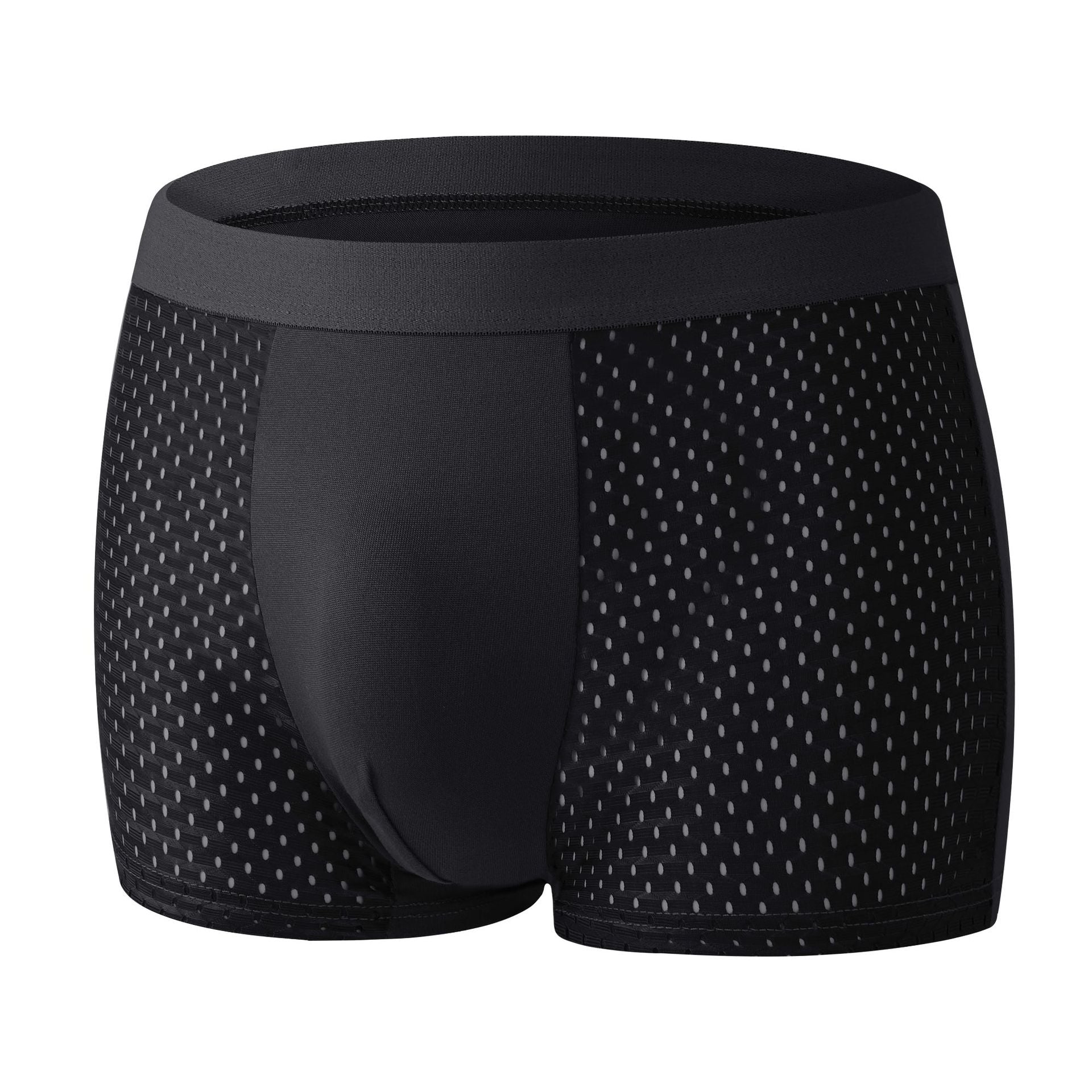 Mens Ice Silk Boxer Breathable Underwear