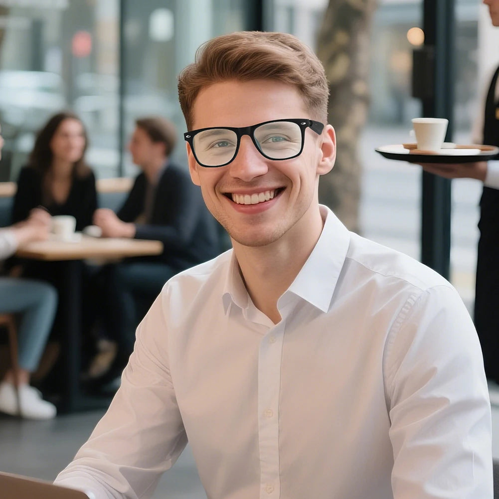 AI Intelligent Translation Glasses New Smart Glasses Built-in Microphone Speakers Support Above 130 Languages for Outdoor Travel