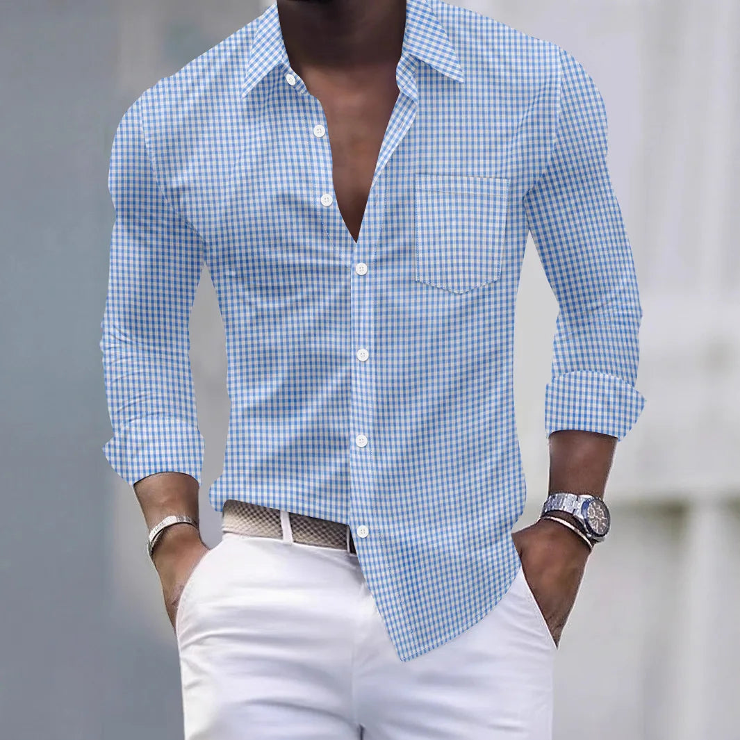 New vintage check-printed shirt