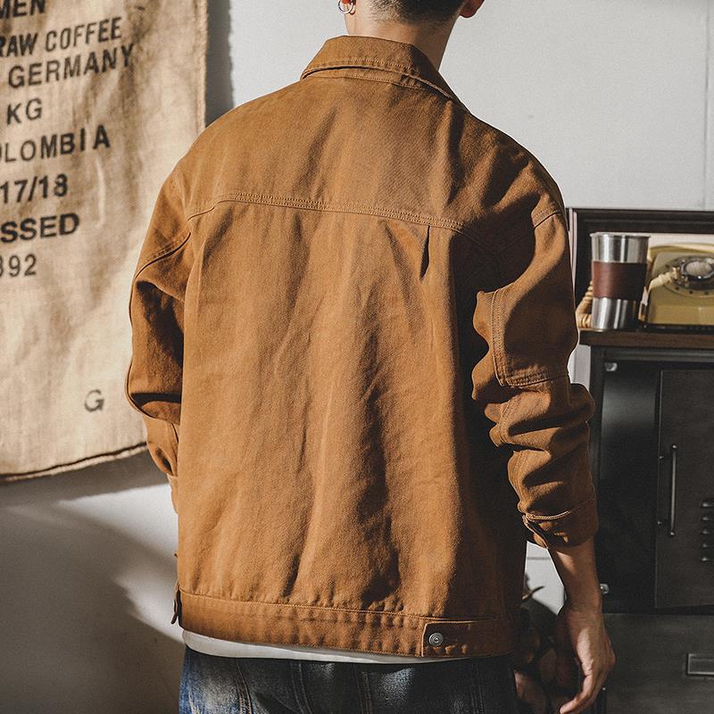 Men's Vintage Heavyweight Denim Jacket - Spring 2024 Trend