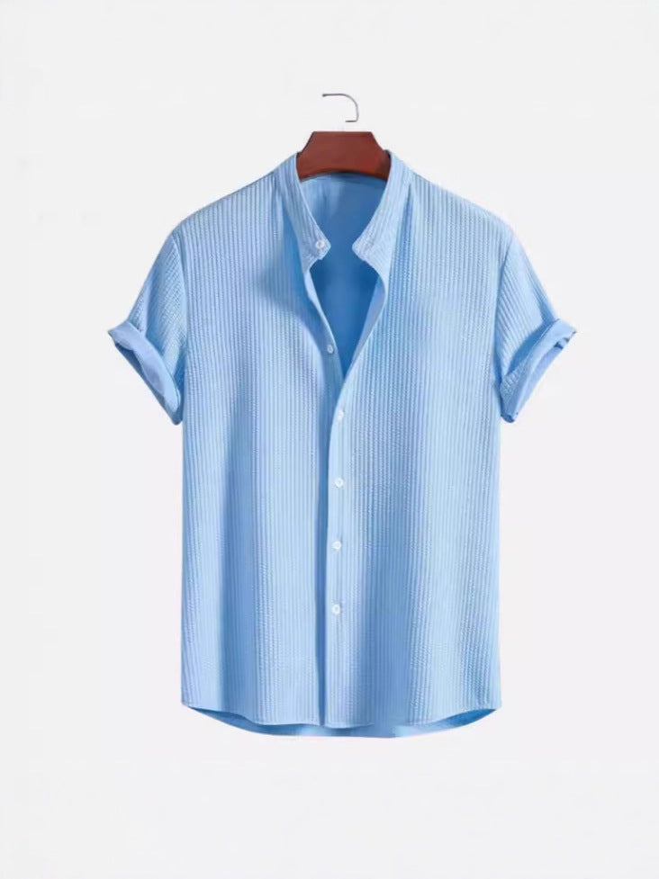 Mens Corduroy Short Sleeve Shirt