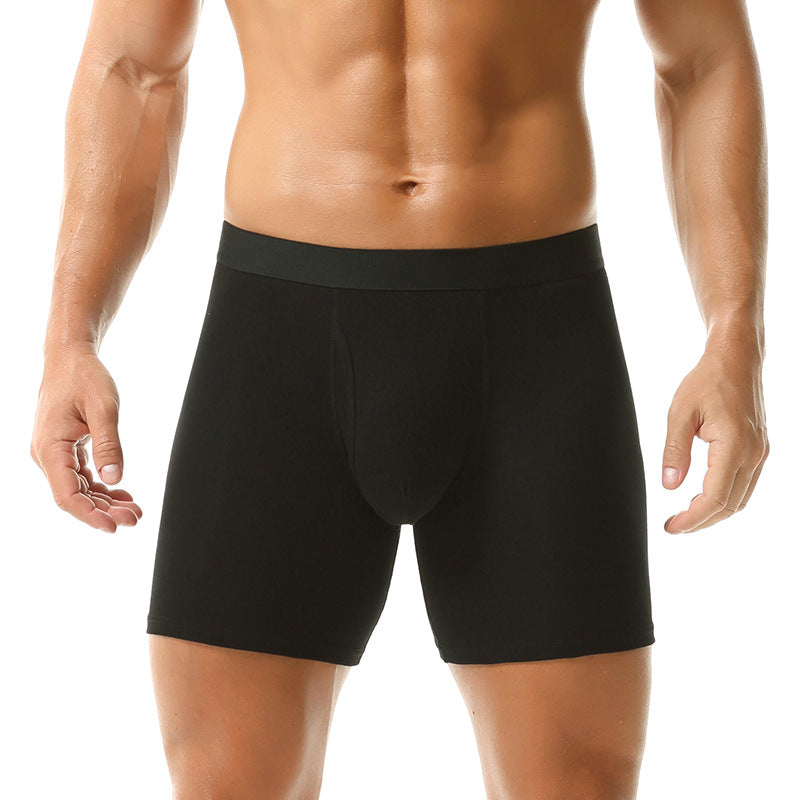 Extended solid color sports underwear