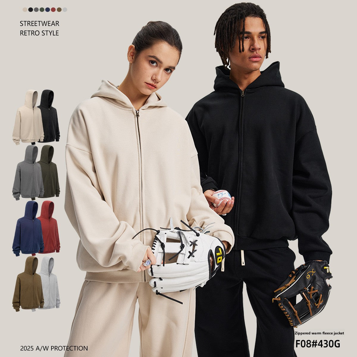 Fleece Lined Hooded Mens Sweatshirt
