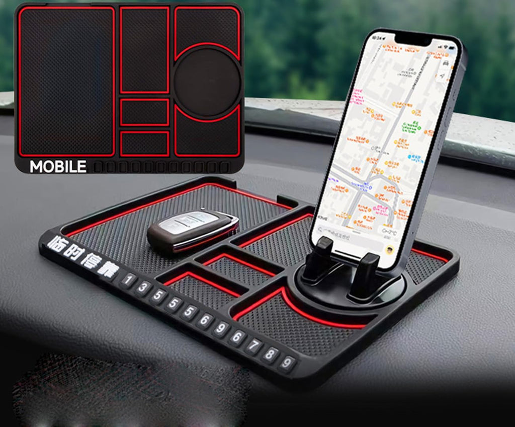 Zorratin Multifunction Car Anti-Slip Mat Auto Phone Holder Anti Skid Dashboard Pad