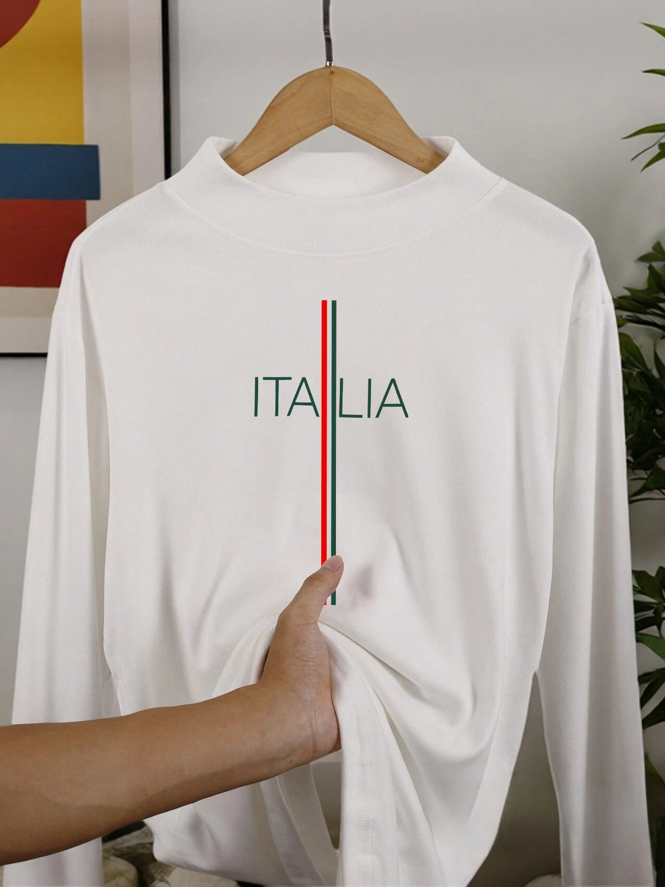 Italia Simple Line Long Sleeved Shirt
