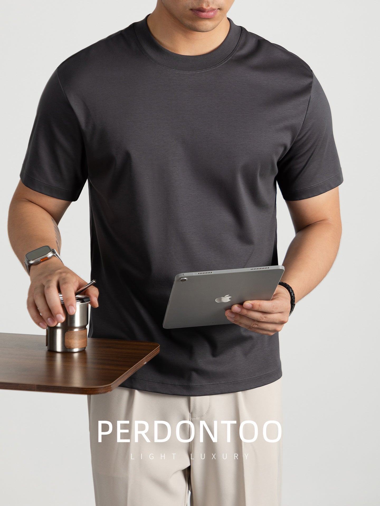 Mens Breathable Cotton Short Sleeve T-Shirt