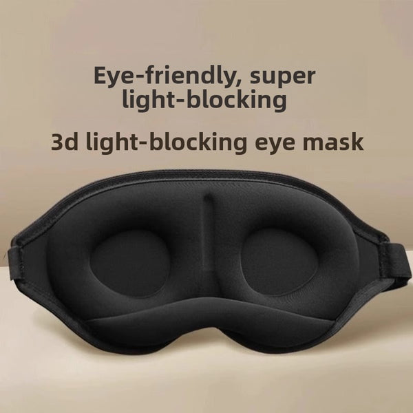 3D Light-Blocking Sleep Eye Mask with Earplugs