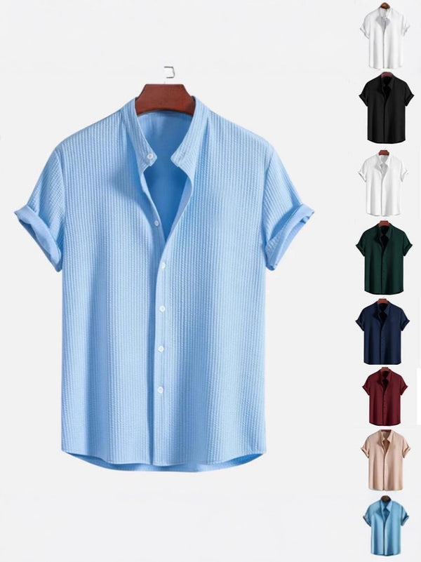 Mens Corduroy Short Sleeve Shirt