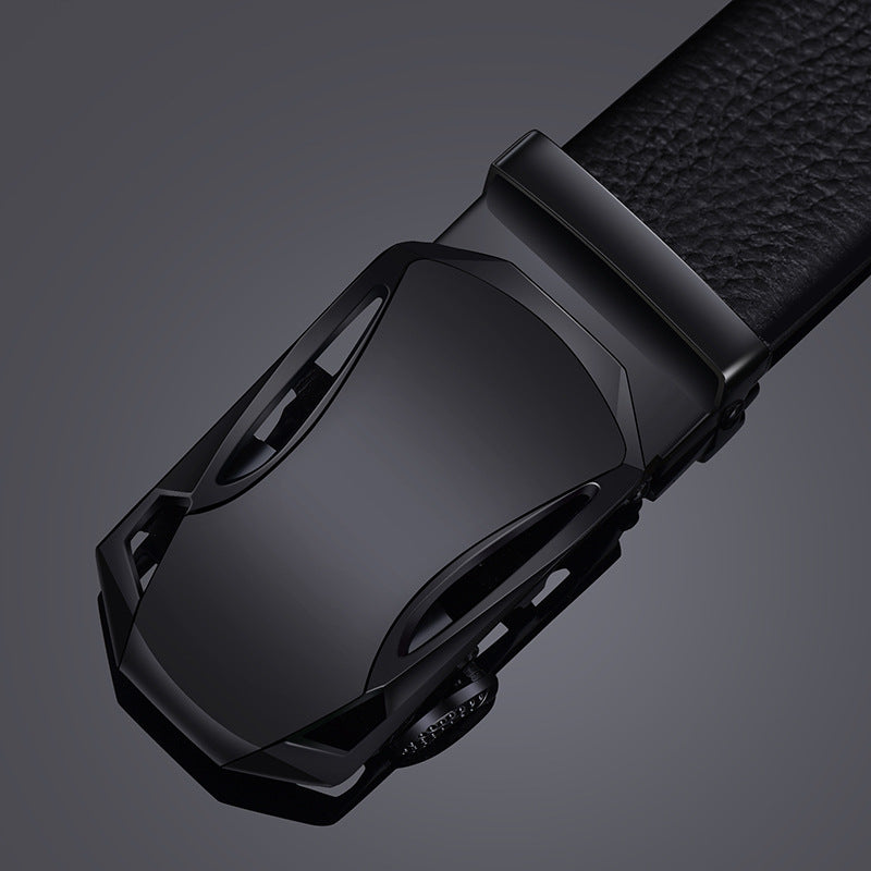Automatic Buckle Mens PU Leather Belt
